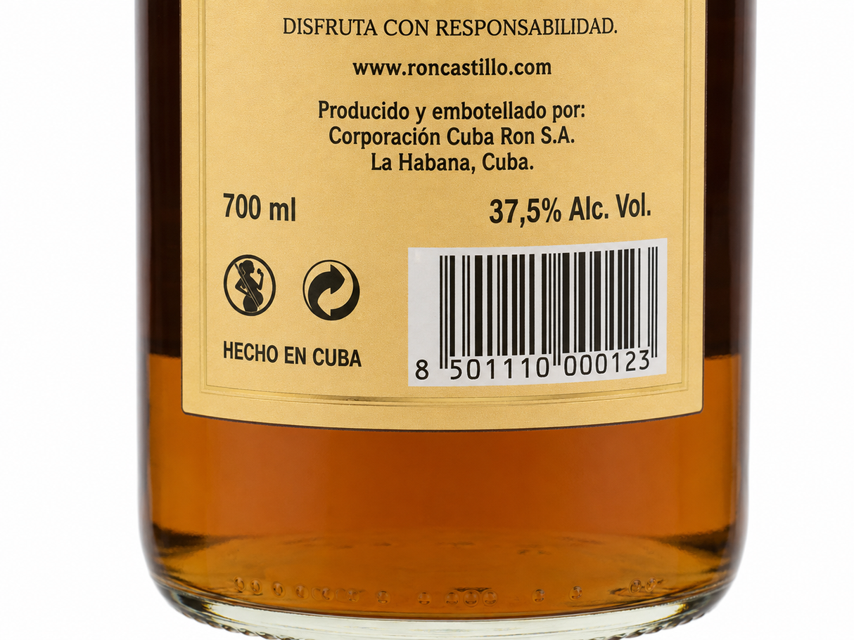 Caja de 12 Ron Castillo Imperial Añejo 1 L | Trento Cocinas