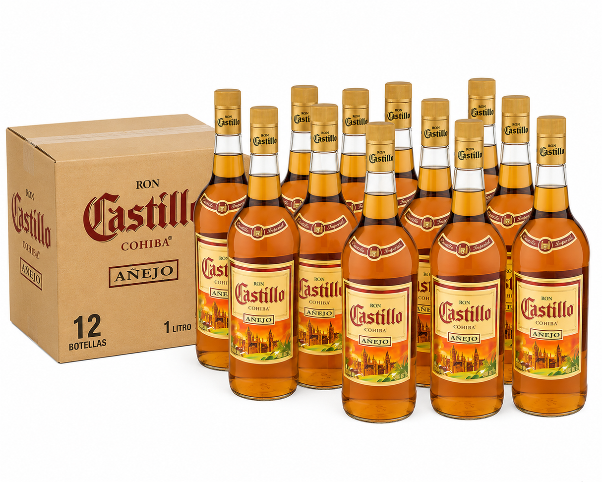 Caja de 12 Ron Castillo Imperial Añejo 1 L | Trento Cocinas