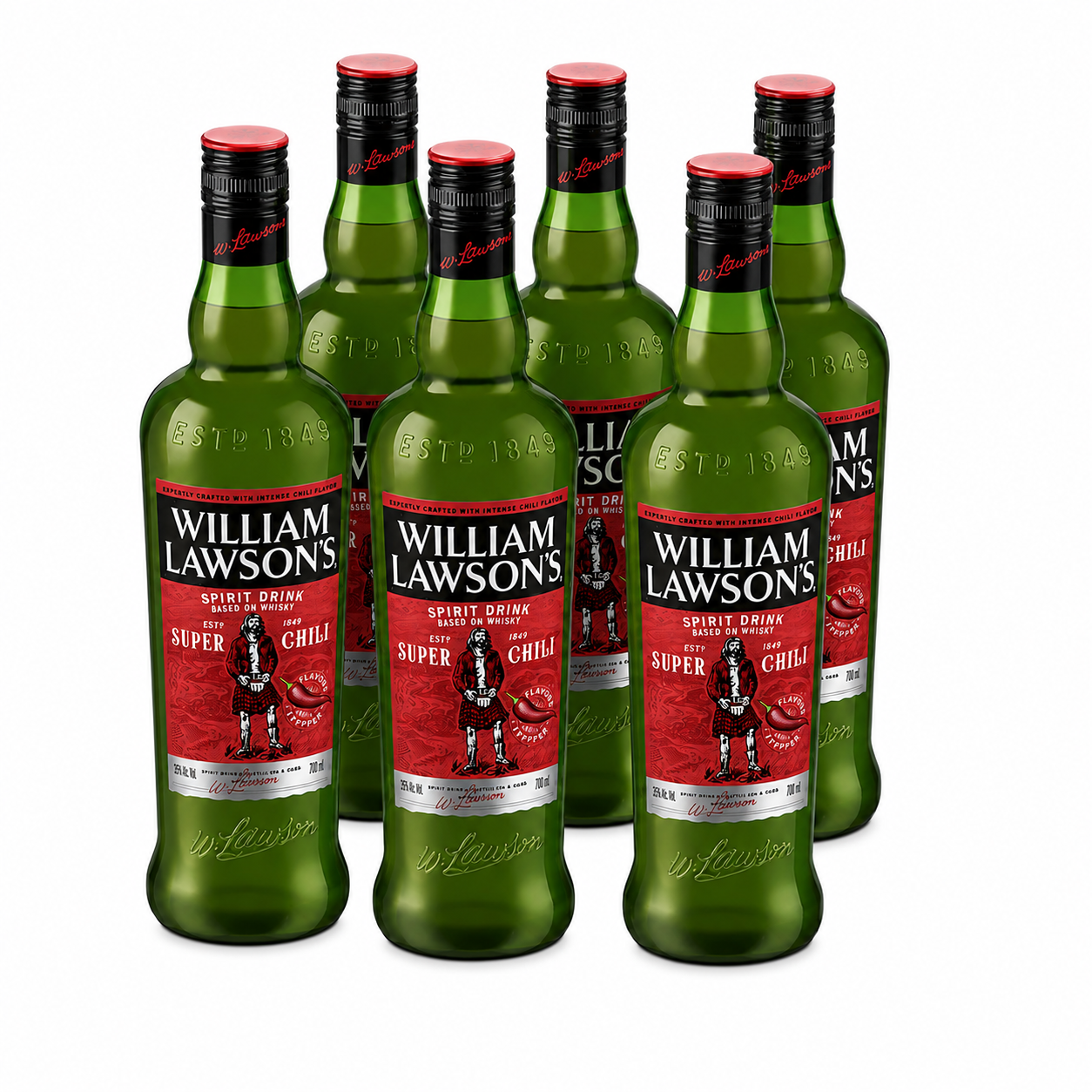 Pack de 6 Whisky William Lawson's Super Chili 700 ml | Trento Cocinas