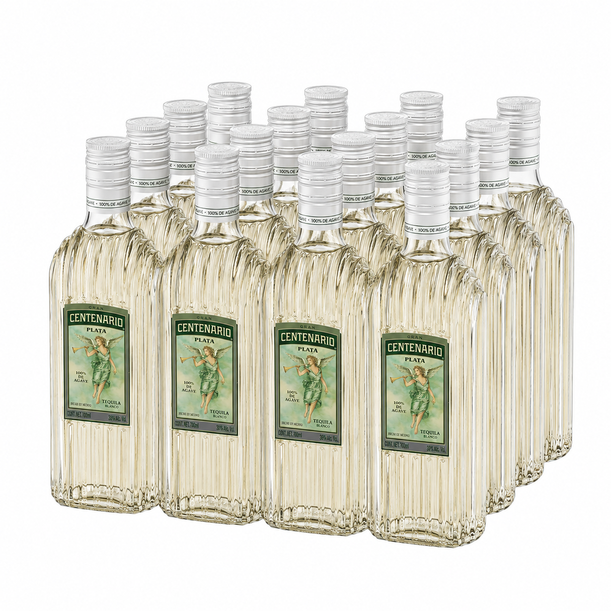Caja de 12 Tequila Gran Centenario Plata 700 ml 100% Agave | Trento Cocinas