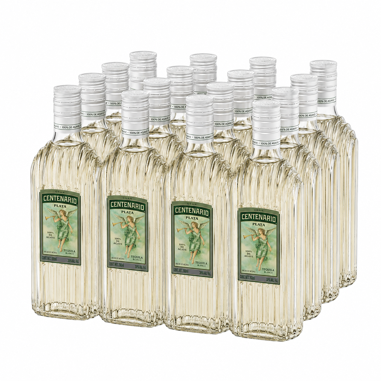 Caja de 12 Tequila Gran Centenario Plata 700 ml 100% Agave | Trento Cocinas