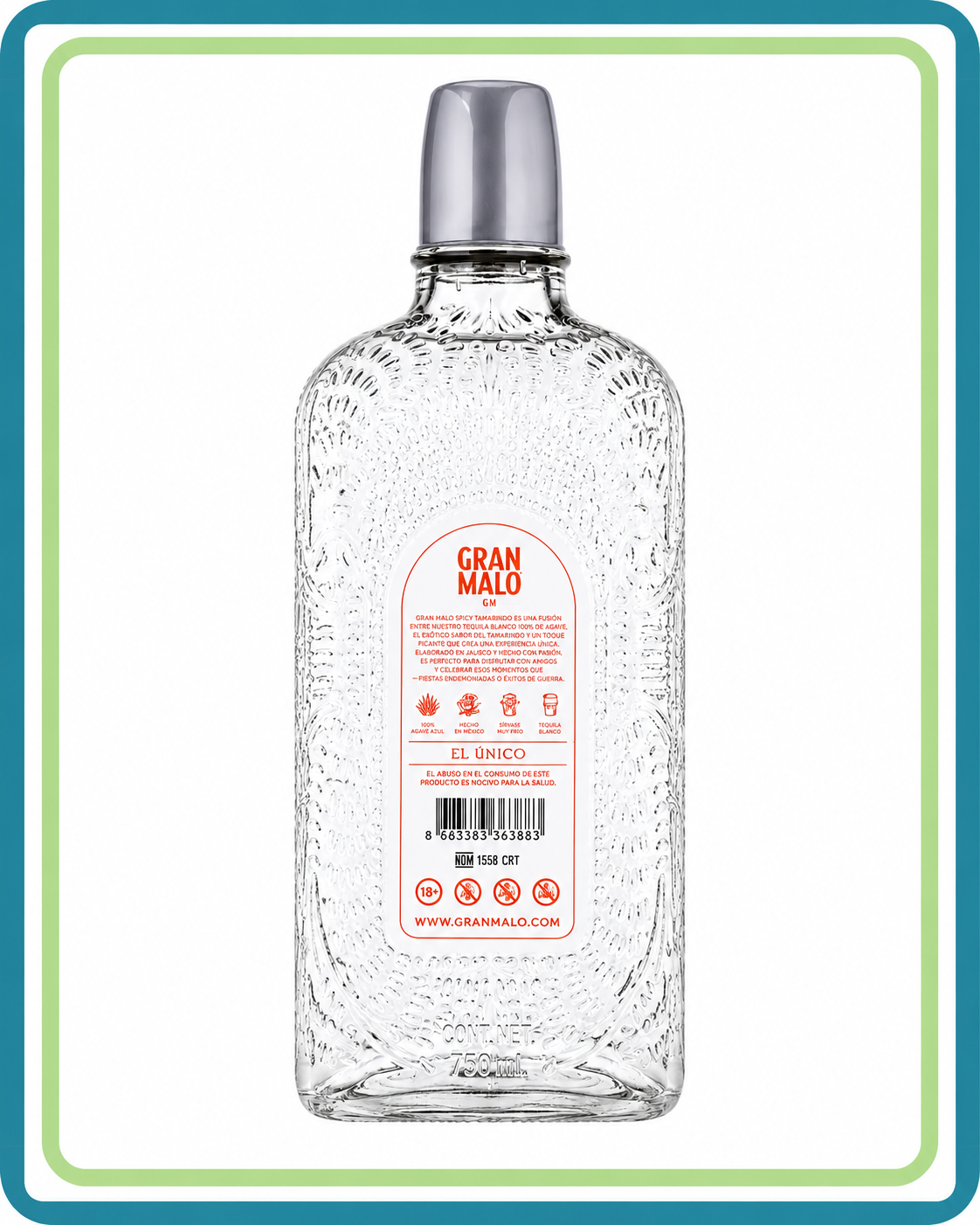 Pack 2 Licor de Tequila Gran Malo Tamarindo 750 ml | Trento Cocinas