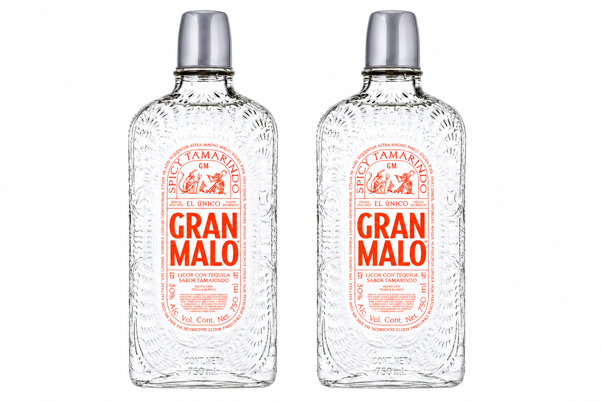 Pack 2 Licor de Tequila Gran Malo Tamarindo 750 ml | Trento Cocinas