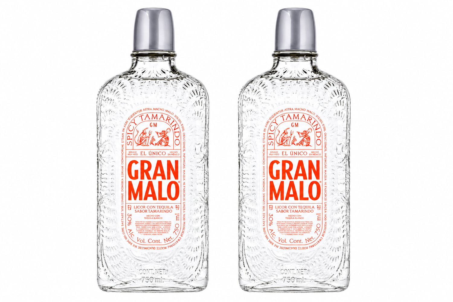 Pack 2 Licor de Tequila Gran Malo Tamarindo 750 ml | Trento Cocinas