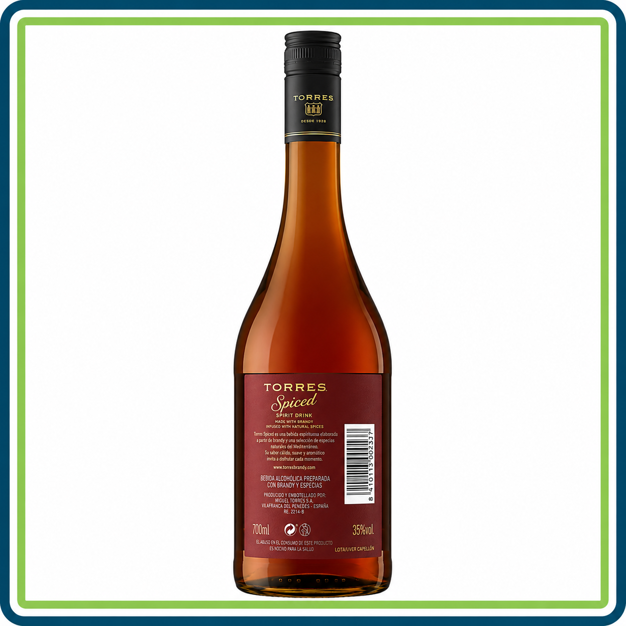 Brandy Torres Spiced 700 ml Original | Trento Cocinas