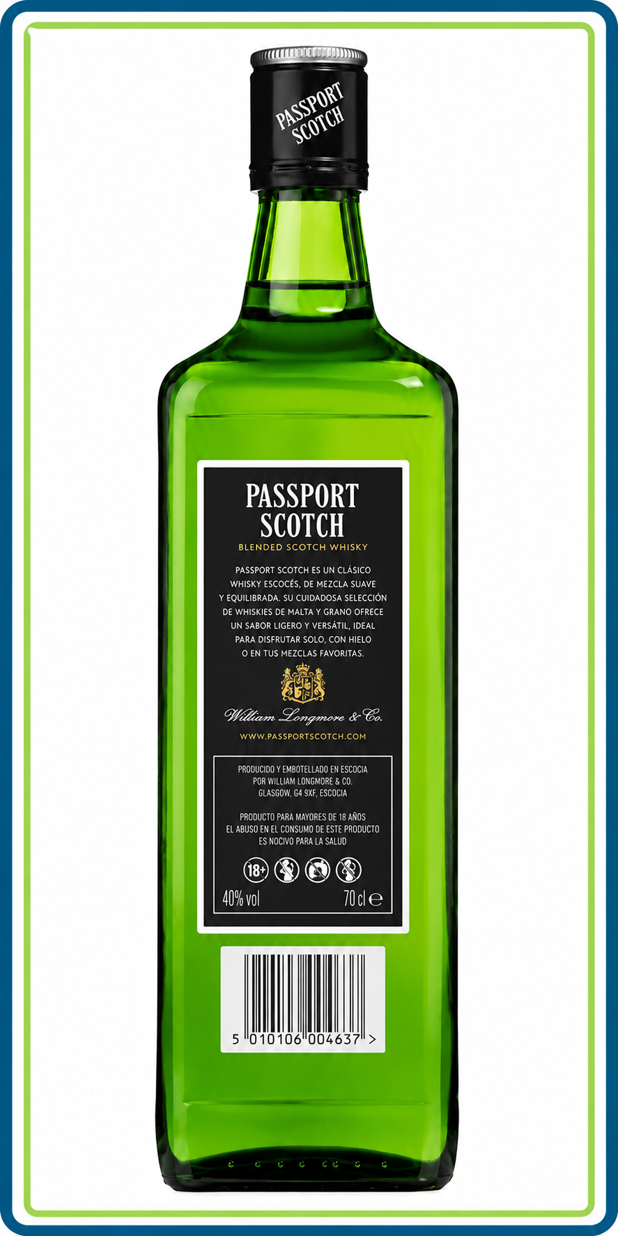 Whisky Passport Scotch Blended 700 ml Original | Trento Cocinas