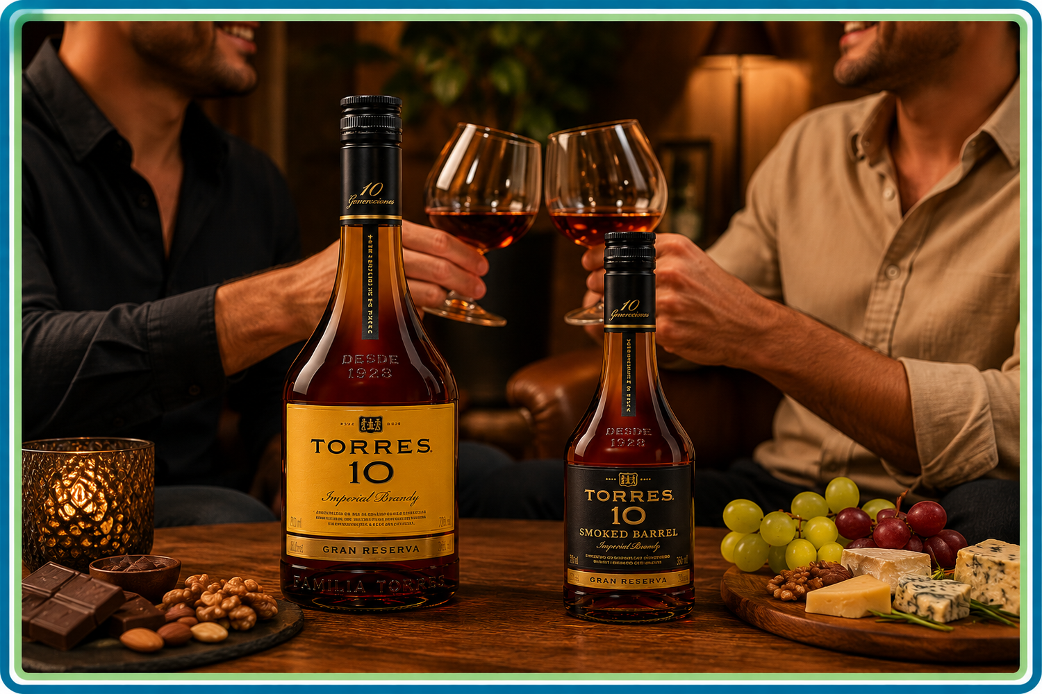 Brandy Torres 10 700 ml + Torres 10 Smoked Barrel 350 ml | Pack Original | Trento Cocinas