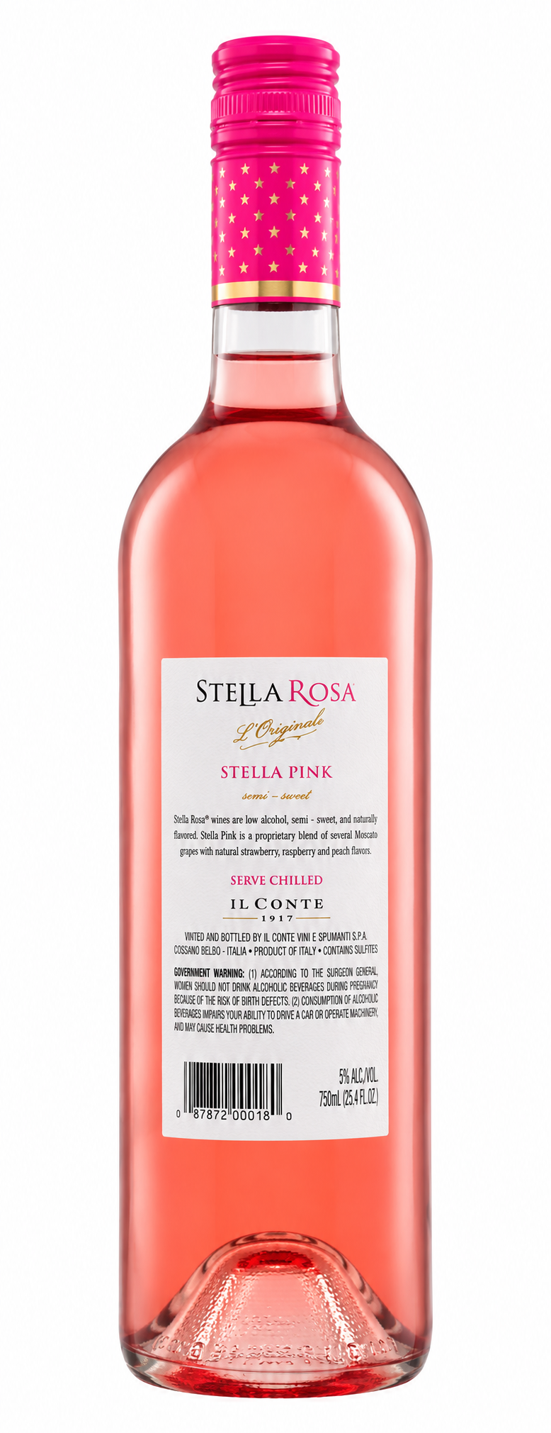 Vino Rosado Stella Rosa Pink 750 ml Dulce Italiano | Trento Cocinas