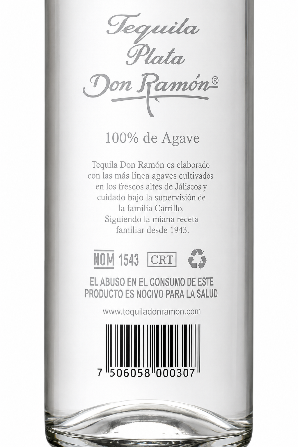 Pack De 12 Tequila Don Ramón Punta Diamante Plata 750 ml | Tequila Premium 100% Agave | Trento Cocinas