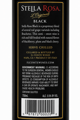 Stella Rosa Black Wine 750 ml | Vino Tinto Semidulce Italiano | Trento Cocinas