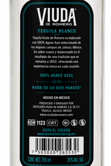 Tequila Viuda De Romero Blanco 750 ml 100% Agave | Trento Cocinas