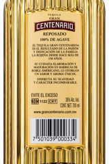 Caja de 12 Tequila Gran Centenario Reposado 700 ml | 100% Agave Azul | Trento Cocinas