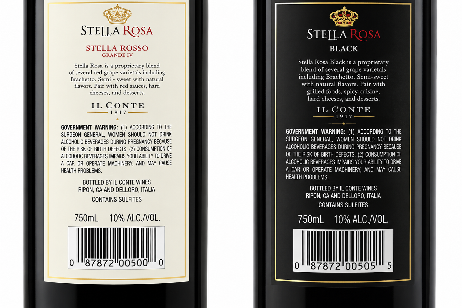 Vino Stella Rosa Rosso + Stella Rosa Black Wine 750 ml Dúo | Vino Italiano | Trento Cocinas