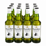 Caja de 12 Whisky Black & White Blended Scotch 700 ml | Whisky Escocés Original