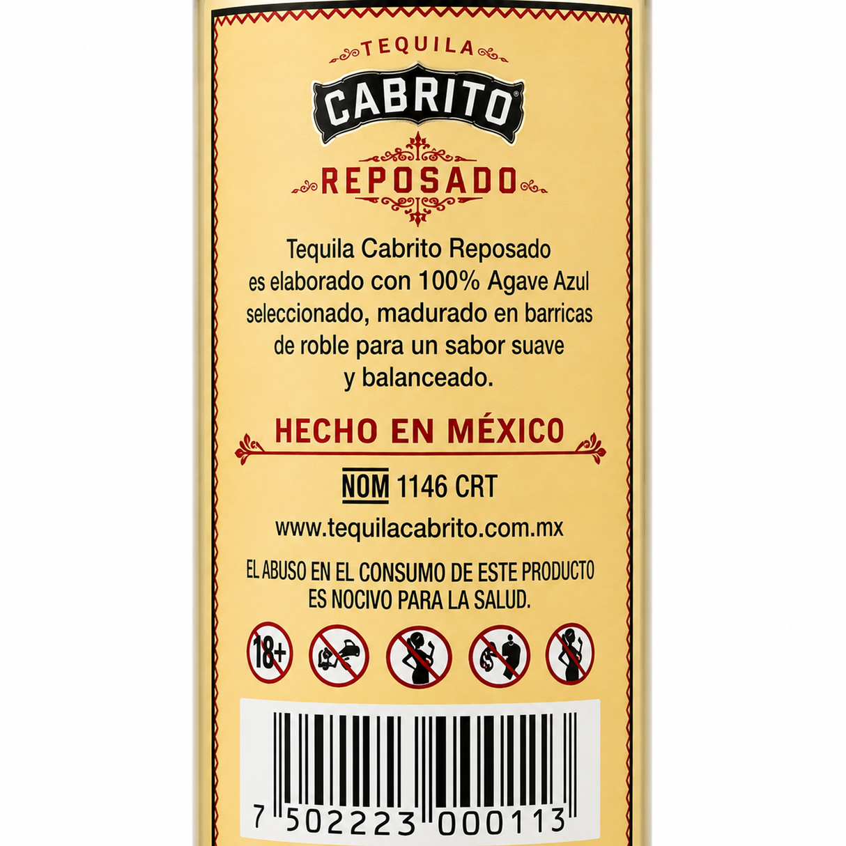 Pack de 6 Tequila Cabrito Reposado 250 ml | Trento Cocinas
