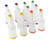 BUFFETWARE BOTELLA BAR 1 L BLANCO TAPA COLORES