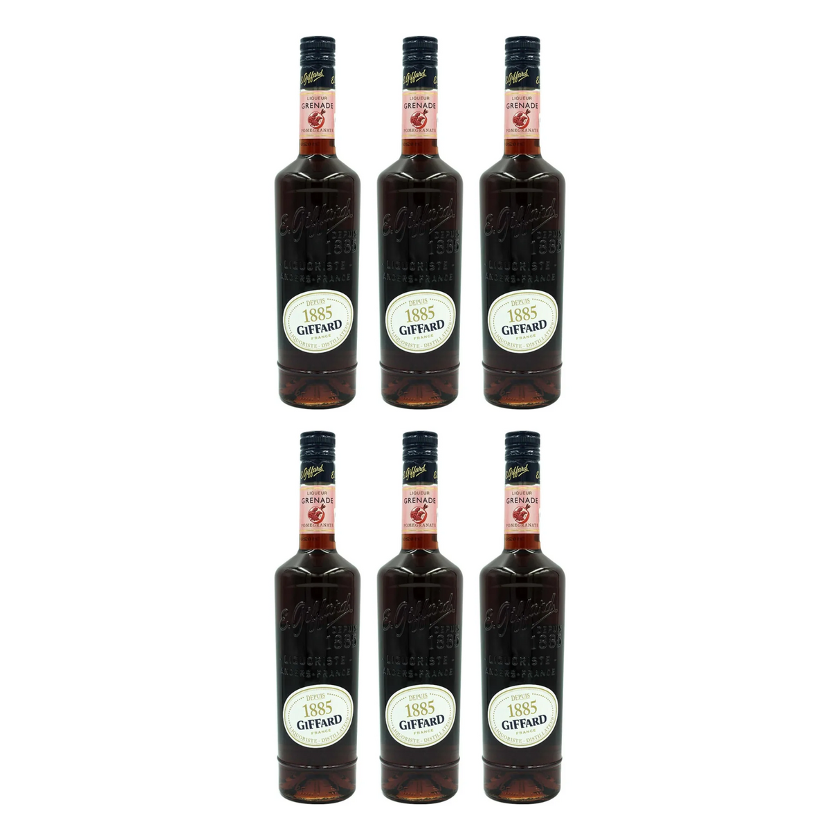 Pack de 6 Licor Giffard Grenade 700 Ml