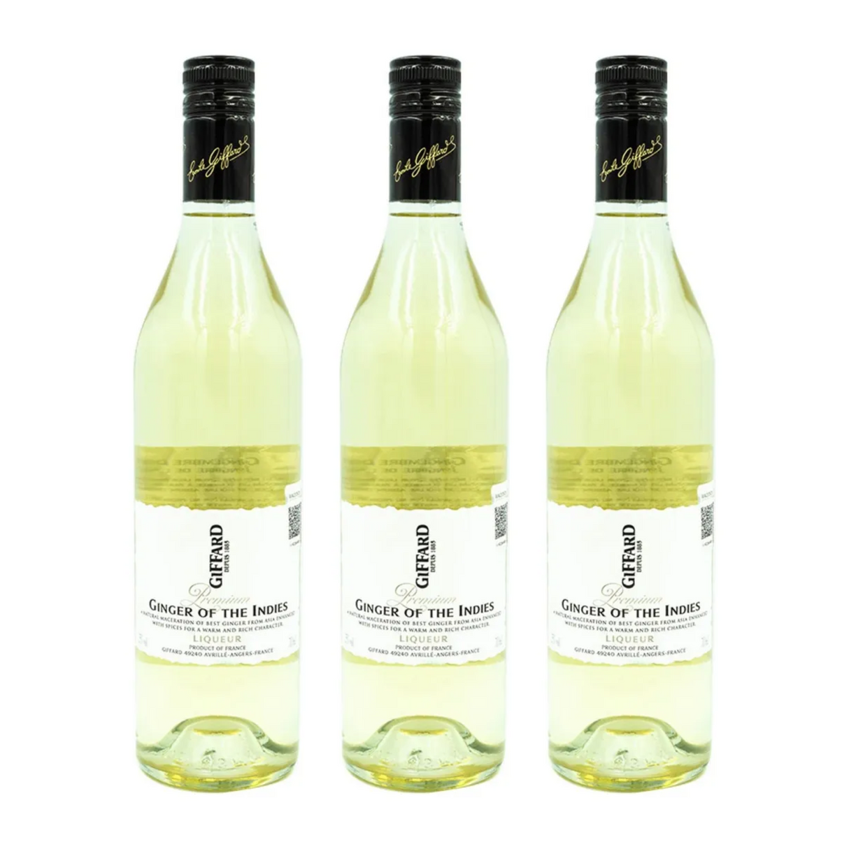 Pack de 3 Licor Giffard Ginger Of The Indies 700 Ml