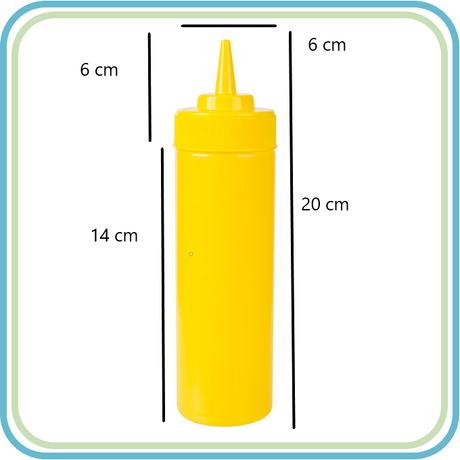 DESPACHADOR MAMILA PARA ADEREZO POLIETILENO TRASLUCIDO (6 PZS)