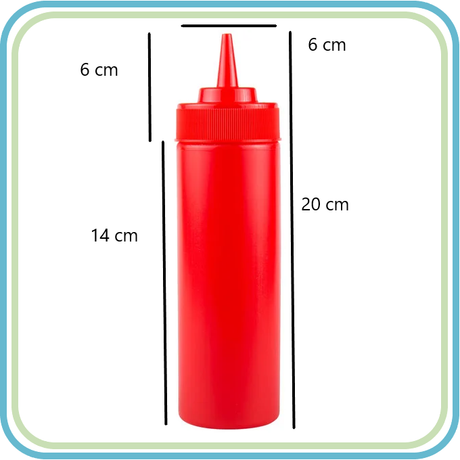 DESPACHADOR MAMILA PARA ADEREZO POLIETILENO TRASLUCIDO (6 PZS)