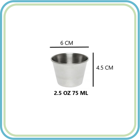 BUFFETWARE DS2483 RAMEKIN 2.5 OZ ACERO INOXIDABLE (12 PZS)