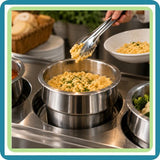 Inserto Redondo para Baño María con Cintura 2.5 Litros Thunder Acero Inoxidable | Trento Cocinas