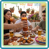 Juego de 6 Despachadores Mamila para Aderezo 32 Oz Traslúcidos | Trento Cocinas