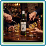 Pack de 6 Piezas de Whisky Black & White 700 ml | Whisky Escocés Original | Trento Cocinas