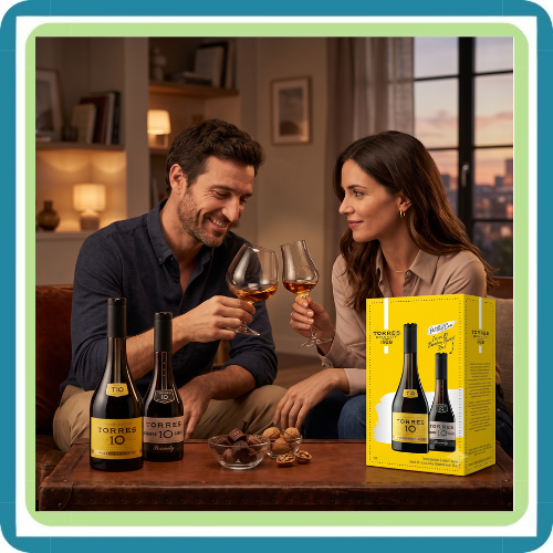 Brandy Torres 10 700 ml C/Smoked Barrel 350 ml Pack de 6 | Trento Cocinas