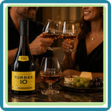 Caja con 12 Brandy Torres 10 Reserva Imperial 700 ml | Brandy Español Premium | Trento Cocinas