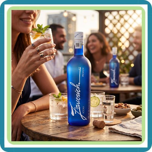 Vodka Zaverich 1 L Original Botella Premium | Trento Cocinas