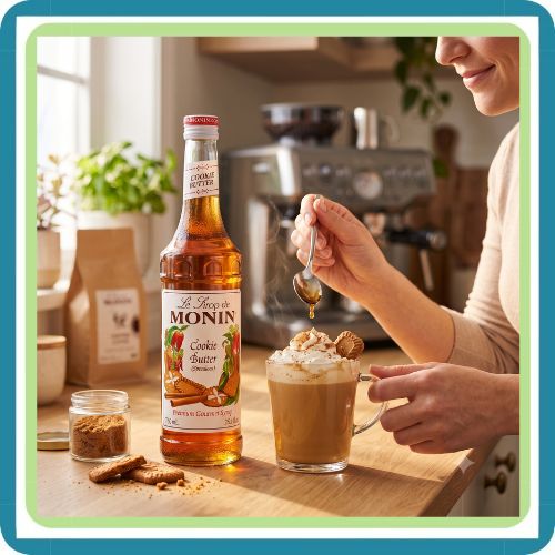 Jarabe Monin Cookie Butter / Lotus 700 ml | Sabor Galleta Especiada Premium | Trento Cocinas