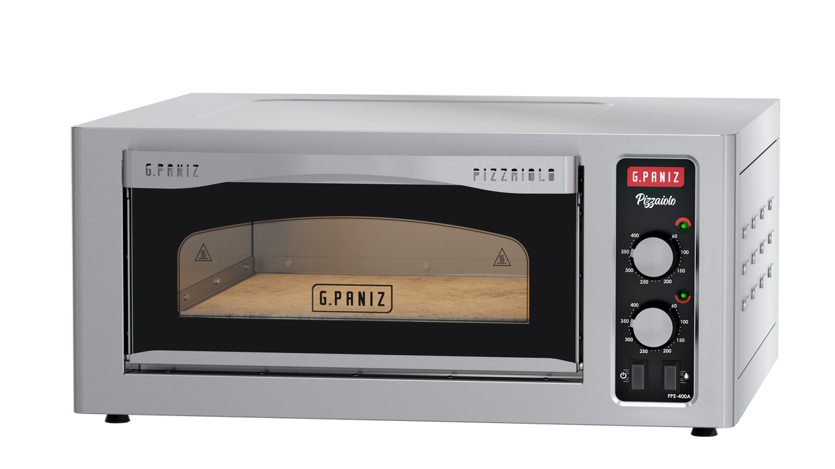GPANIZ FPE400A HORNO PIZZA 40 CM PIZZAIOLO ANALOGICO ELECTRICO ACERO INOXIDABLE