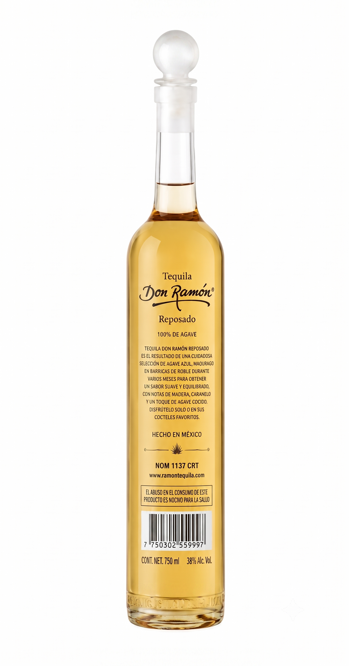 Tequila Don Ramón Reposado 750 ml | Tequila Premium 100% Agave | Trento Cocinas