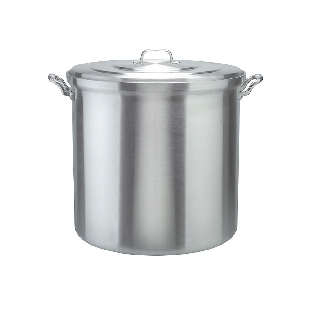 ALPRO 3622 OLLA ALTA RECTA NO. 22/ 8 L ALUMINIO 3 MM SILVER GOURMET