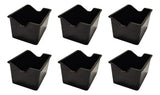 Porta Sobre De Azucar Plastico Rectangular Negro Pack De 6 Negro