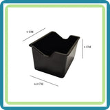 Porta Sobre De Azucar Plastico Rectangular Negro Pack De 6 Negro
