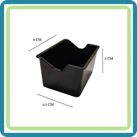 Porta Sobre De Azucar Plastico Rectangular Negro Pack De 6 Negro