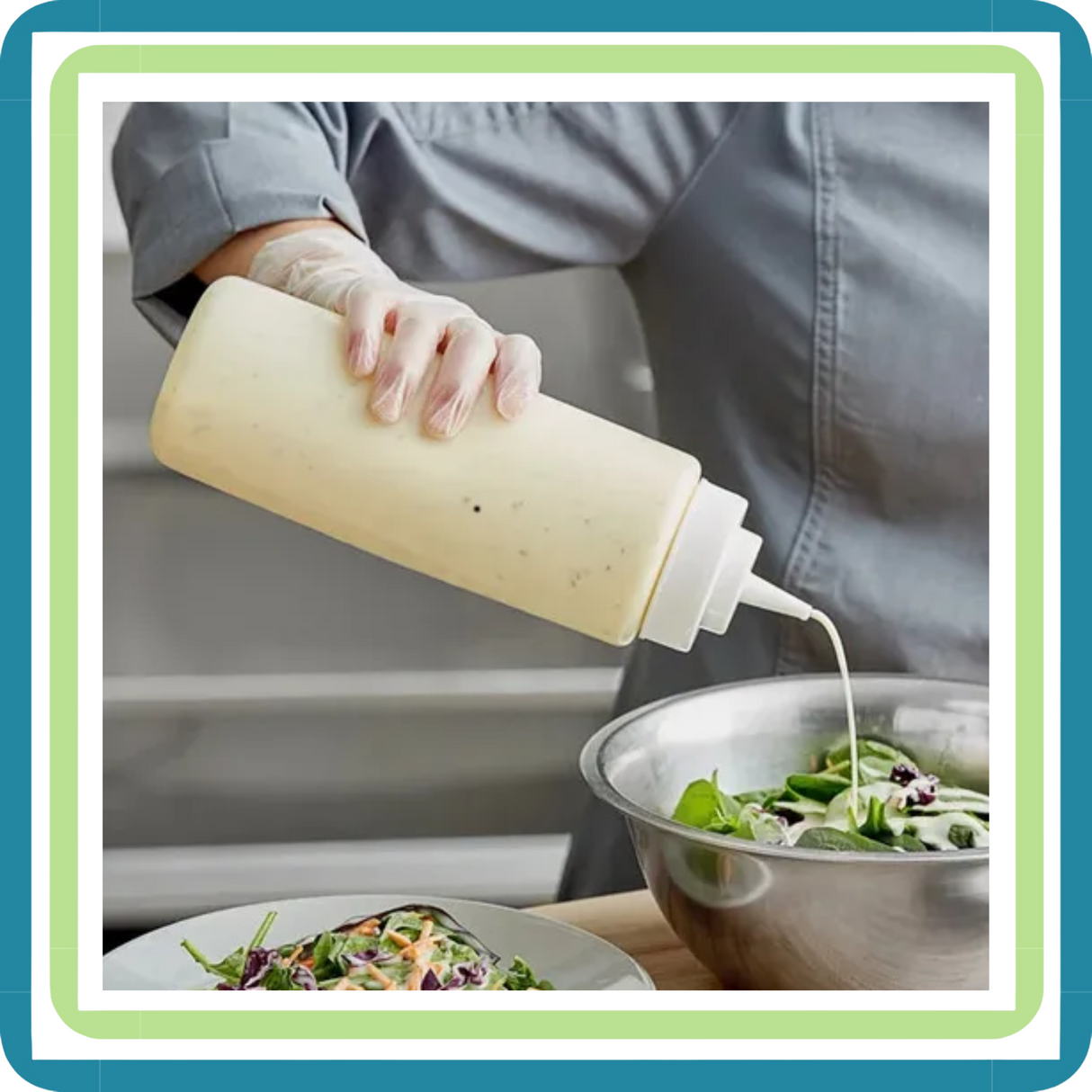 Juego de 6 Despachadores Mamila para Aderezo de 24 oz