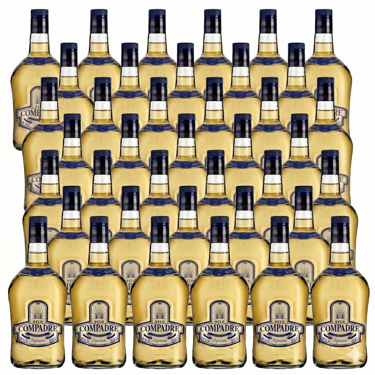 Licor de Agave EL COMPADRE Reposado 1 Litro - Pack 36 Piezas