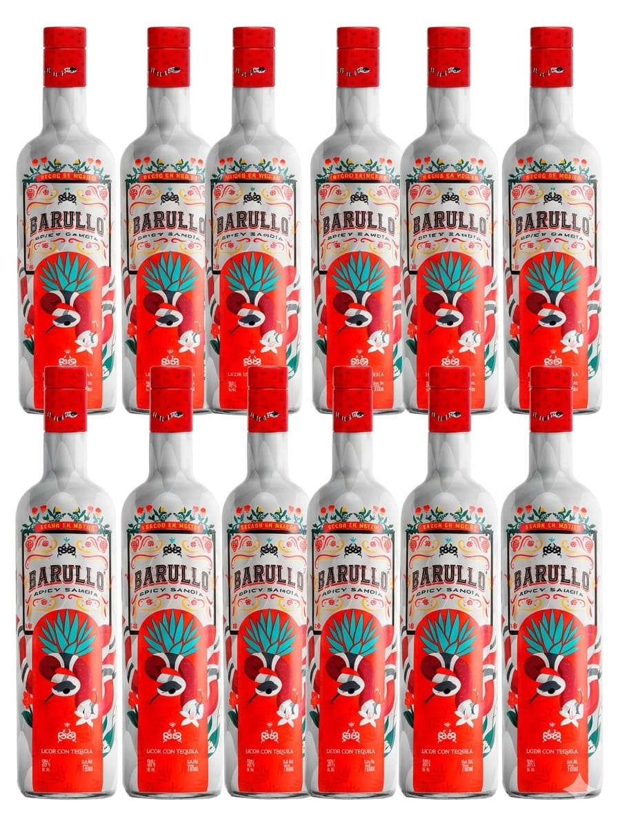 Licor Barullo Spicy Sandía 750 ml - Pack 12 Piezas