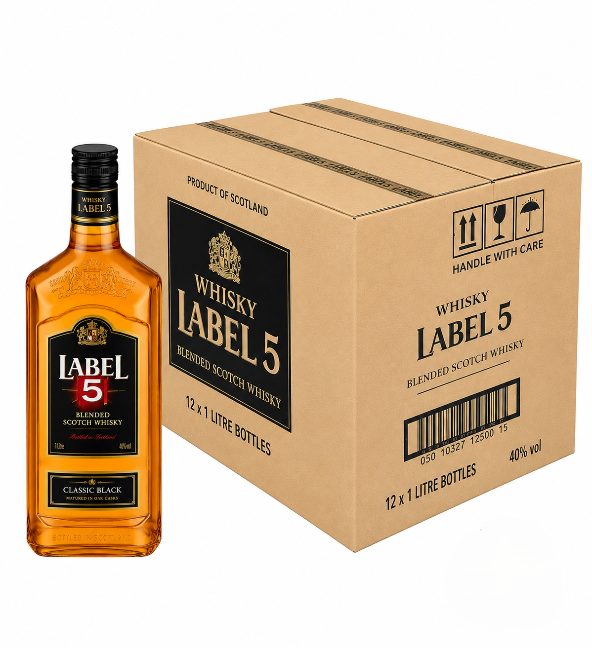 Whisky Label 5 1 Litro Pack 36 Botellas | Trento Cocinas